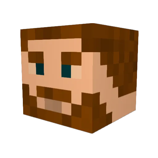 loloclem Minecraft avatar head, 3D render