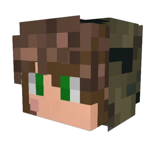 lolodu21 Minecraft avatar head, 3D render