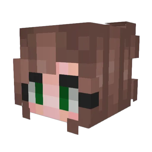 loloheidy Minecraft avatar head, 3D render