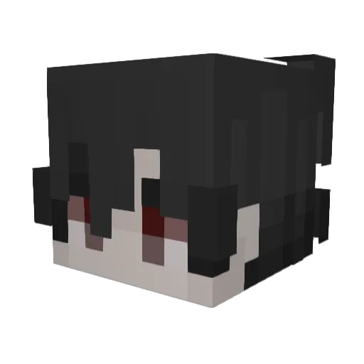 lololpup Minecraft avatar head, 3D render