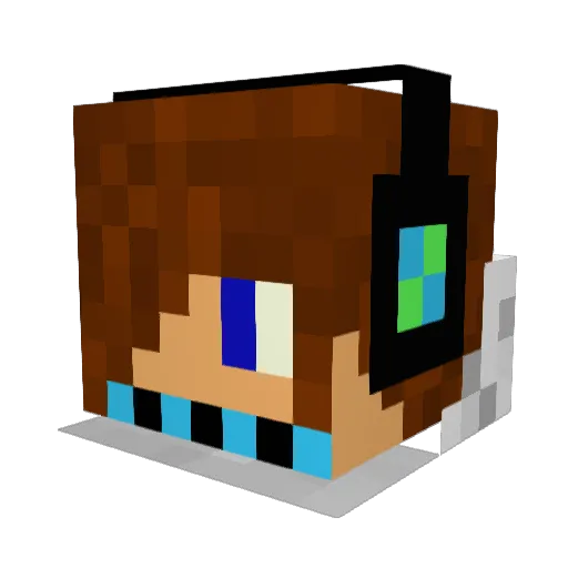 lololulu Minecraft avatar head, 3D render