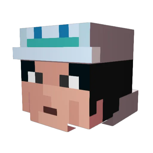 lolonoa77 Minecraft avatar head, 3D render