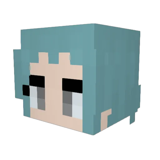 lolopon469 Minecraft avatar head, 3D render