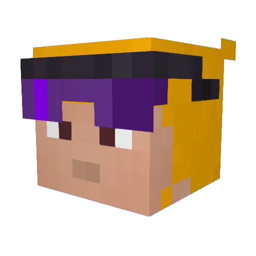 lolord00 Minecraft avatar head, 3D render