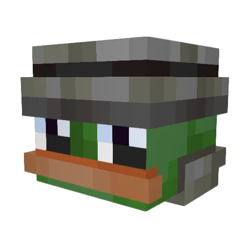 lolostek Minecraft avatar head, 3D render