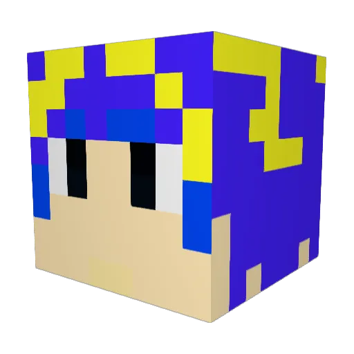 loloultimate Minecraft avatar head, 3D render