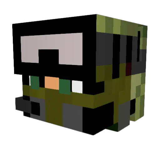 lolrix123 Minecraft avatar head, 3D render