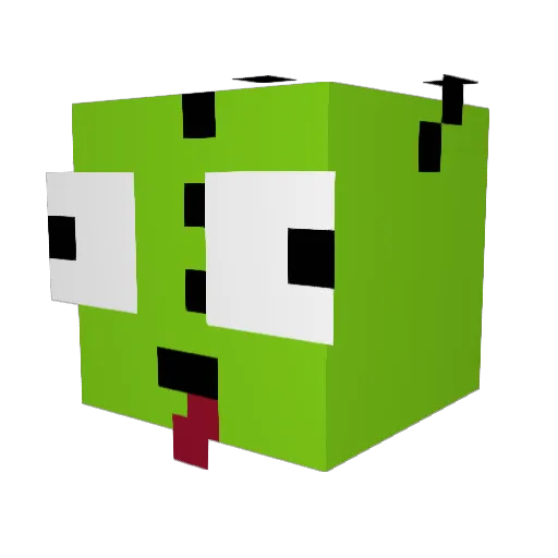 lolroob Minecraft avatar head, 3D render