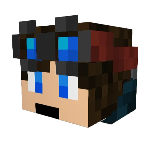 lolrubenlol_2000 Minecraft avatar head, 3D render