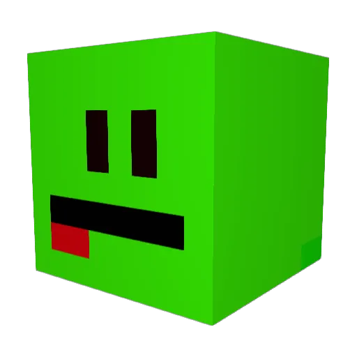 lolsmacked Minecraft avatar head, 3D render