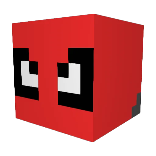 lolsters22 Minecraft avatar head, 3D render