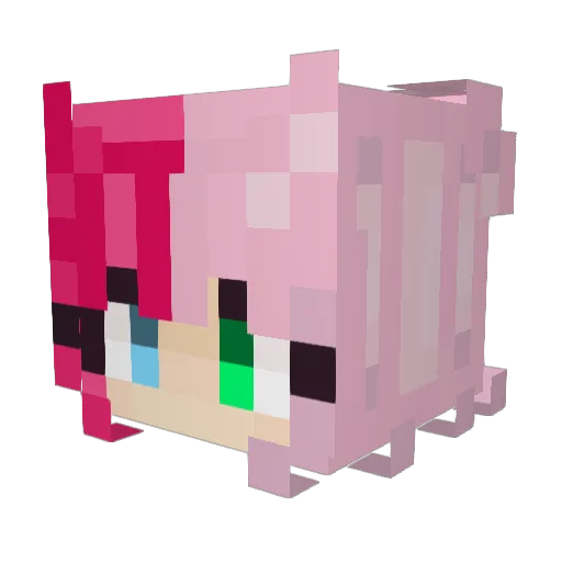 lolvk61 Minecraft avatar head, 3D render
