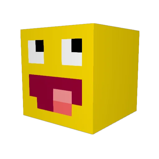 lolxD80085 Minecraft avatar head, 3D render