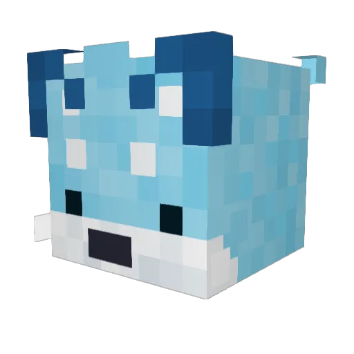 lolzii Minecraft avatar head, 3D render