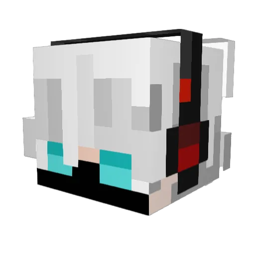 lomt1k_lol Minecraft avatar head, 3D render