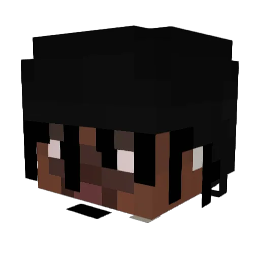 lone2c Minecraft avatar head, 3D render