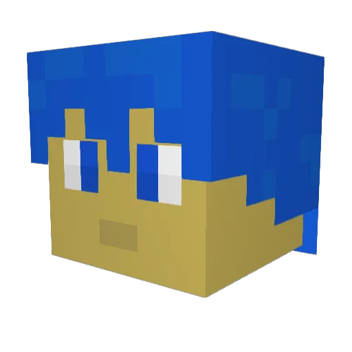 lone_5689 Minecraft avatar head, 3D render