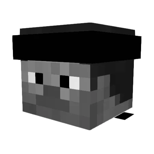 lonelybangs Minecraft avatar head, 3D render