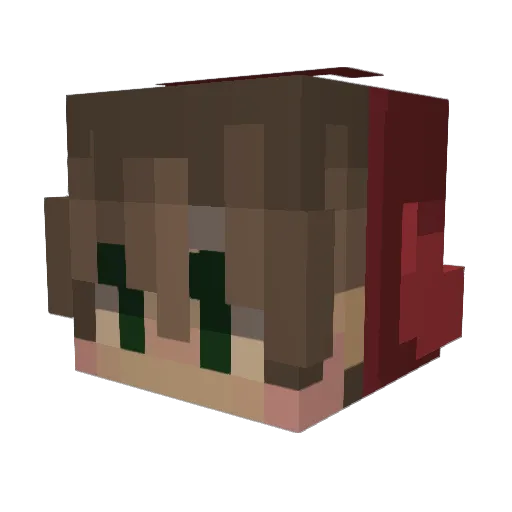 lonerrboy Minecraft avatar head, 3D render