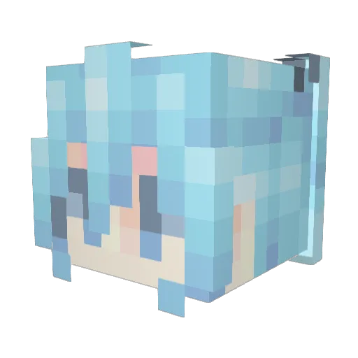loners_oceans Minecraft avatar head, 3D render