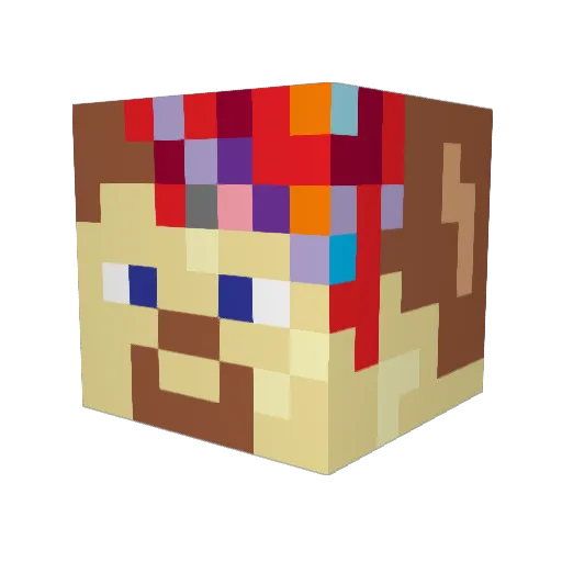 lonewolf101 Minecraft avatar head, 3D render