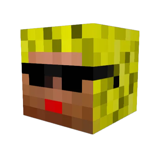 lonewolf312 Minecraft avatar head, 3D render