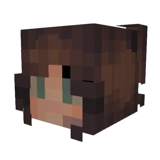 lonewolf955 Minecraft avatar head, 3D render