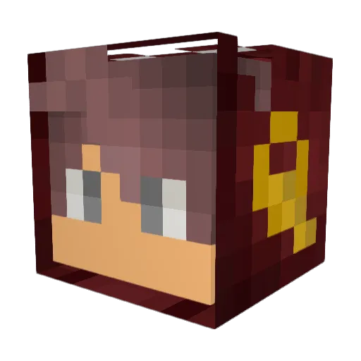 lonexkiller Minecraft avatar head, 3D render