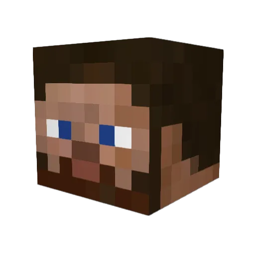 loney_looser Minecraft avatar head, 3D render