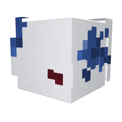 long_afternoon Minecraft avatar head, 3D render