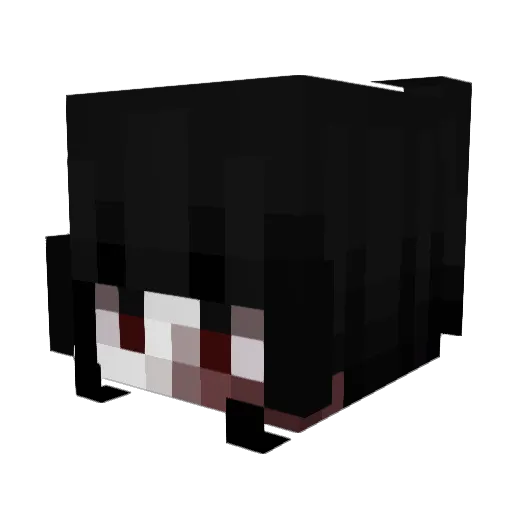 long_ke Minecraft avatar head, 3D render