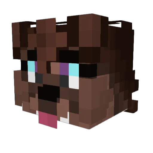 longbobthegod Minecraft avatar head, 3D render