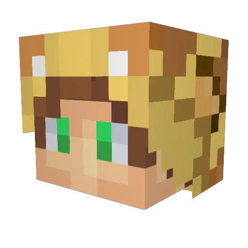 longbody97 Minecraft avatar head, 3D render