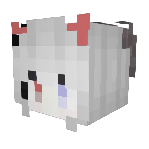 longfei12 Minecraft avatar head, 3D render