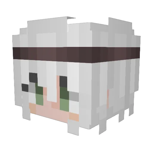 longfintuna Minecraft avatar head, 3D render