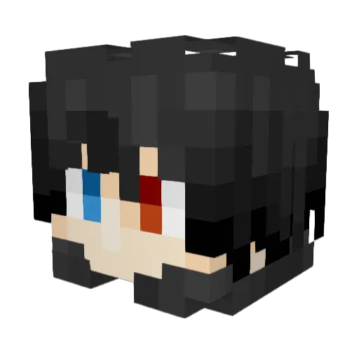 longsheng3522 Minecraft avatar head, 3D render