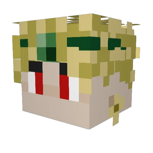 longshlongedon Minecraft avatar head, 3D render