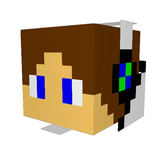 longshot007 Minecraft avatar head, 3D render