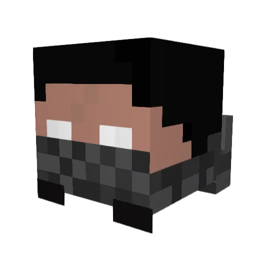 longslog69 Minecraft avatar head, 3D render