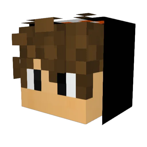 longsnail Minecraft avatar head, 3D render