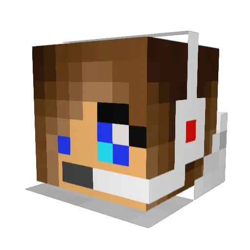 longstocking7 Minecraft avatar head, 3D render