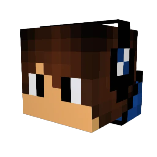 longxi04 Minecraft avatar head, 3D render