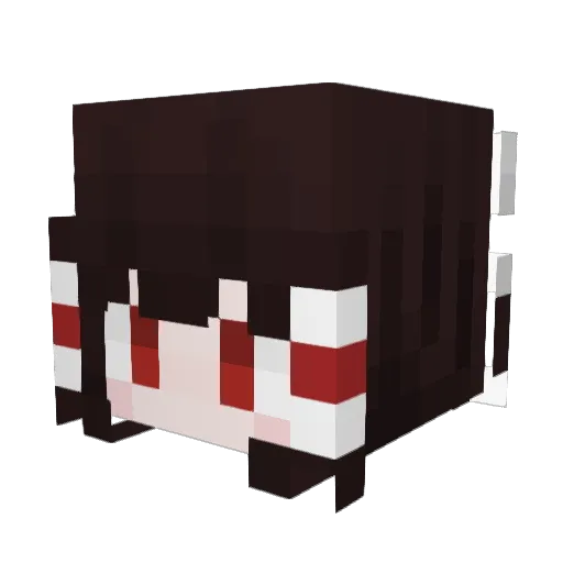 longxingli Minecraft avatar head, 3D render