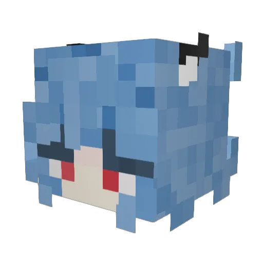 lonikrokiet Minecraft avatar head, 3D render
