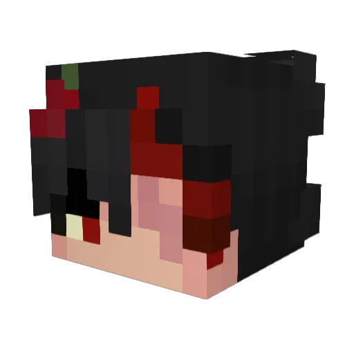 lonody Minecraft avatar head, 3D render