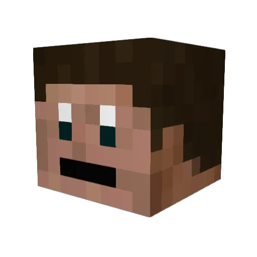 looboo123 Minecraft avatar head, 3D render