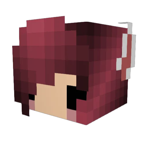 looeah Minecraft avatar head, 3D render