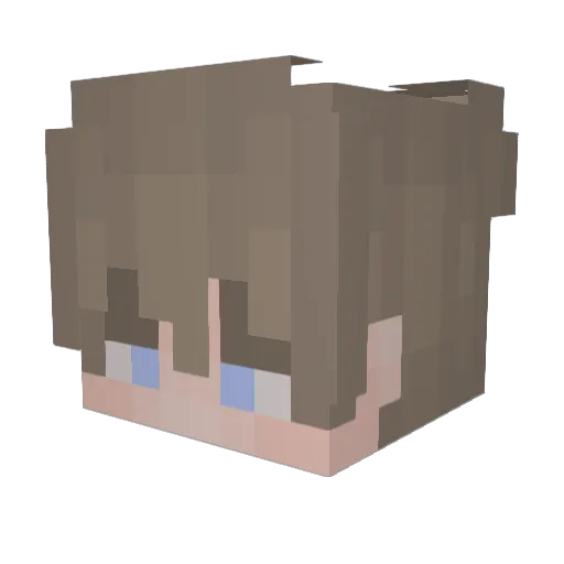 looeoan Minecraft avatar head, 3D render