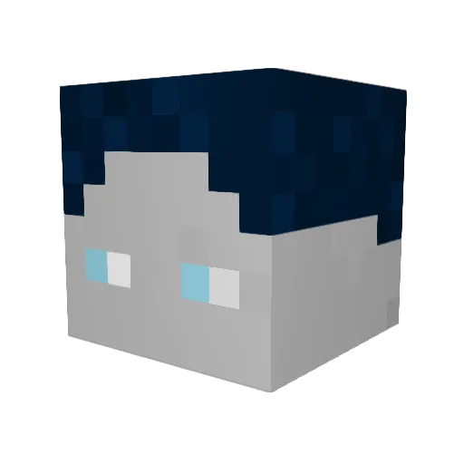 looga1 Minecraft avatar head, 3D render