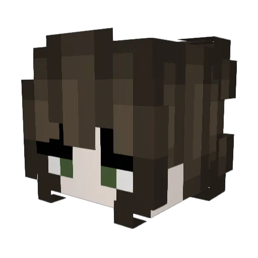lookatbrenow Minecraft avatar head, 3D render